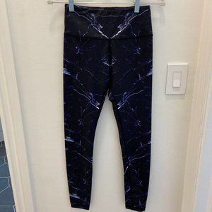 Barrys' Blue Lightning Black Leggings